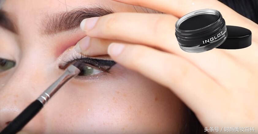 骚气十足妆容欧美艺术眼妆画法,欧美妆教程辣妹眼妆