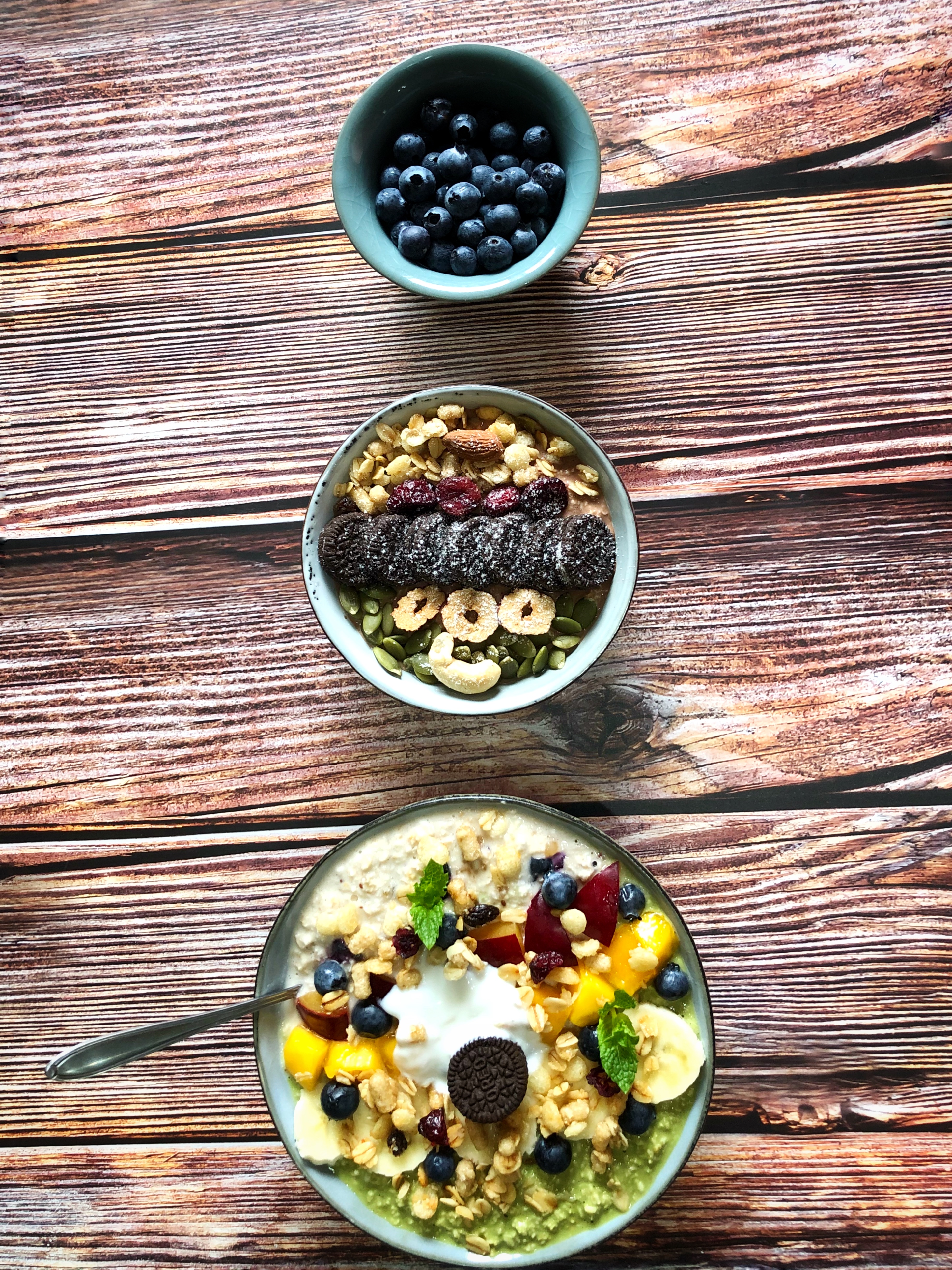 ins燕麦粥,抹茶牛奶燕麦粥