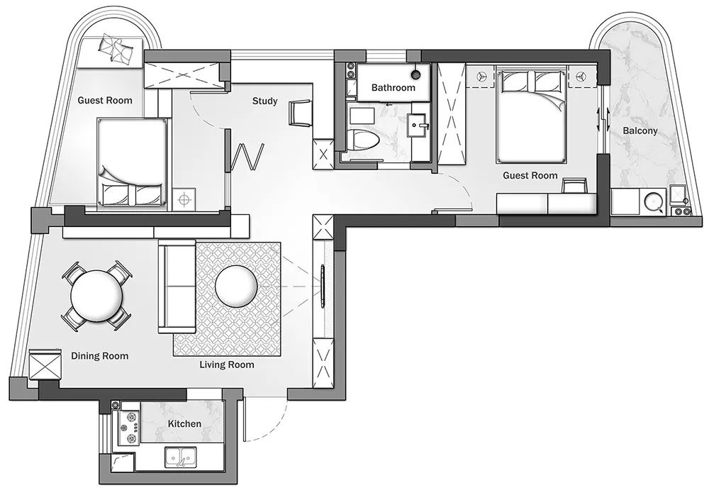 买到户型不好的房子怎么办,没有方正的户型怎么办