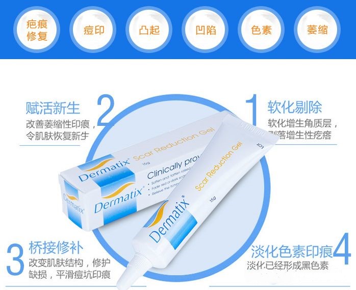 祛疤药物大汇总,除疤祛疤产品