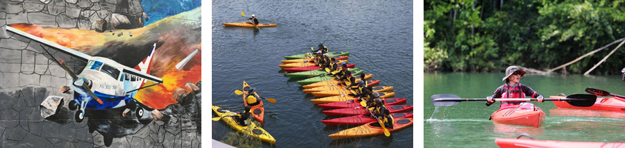天台涂鸦村附近有哪些景点,天台峡谷漂流