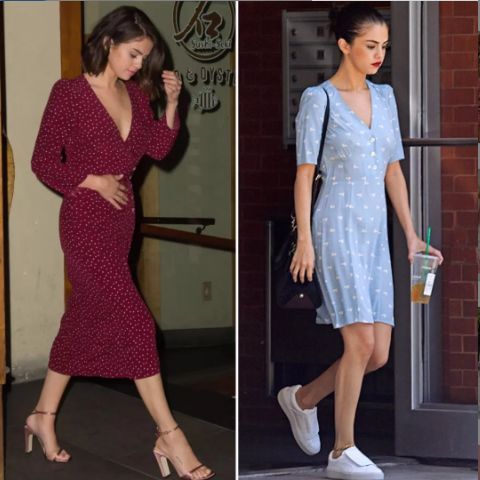 刘诗诗穿起今年最流行的连衣裙,打底连衣裙秋冬高级感刘诗诗同款