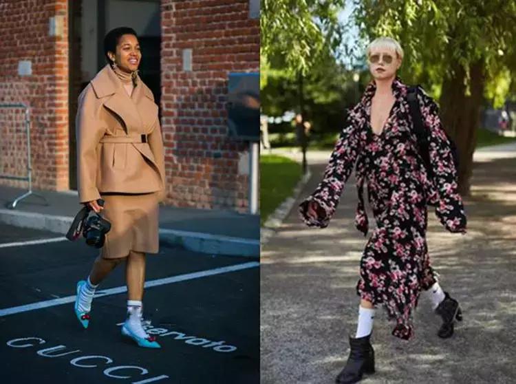 袜子鞋是怎么流行的,潮流风袜子