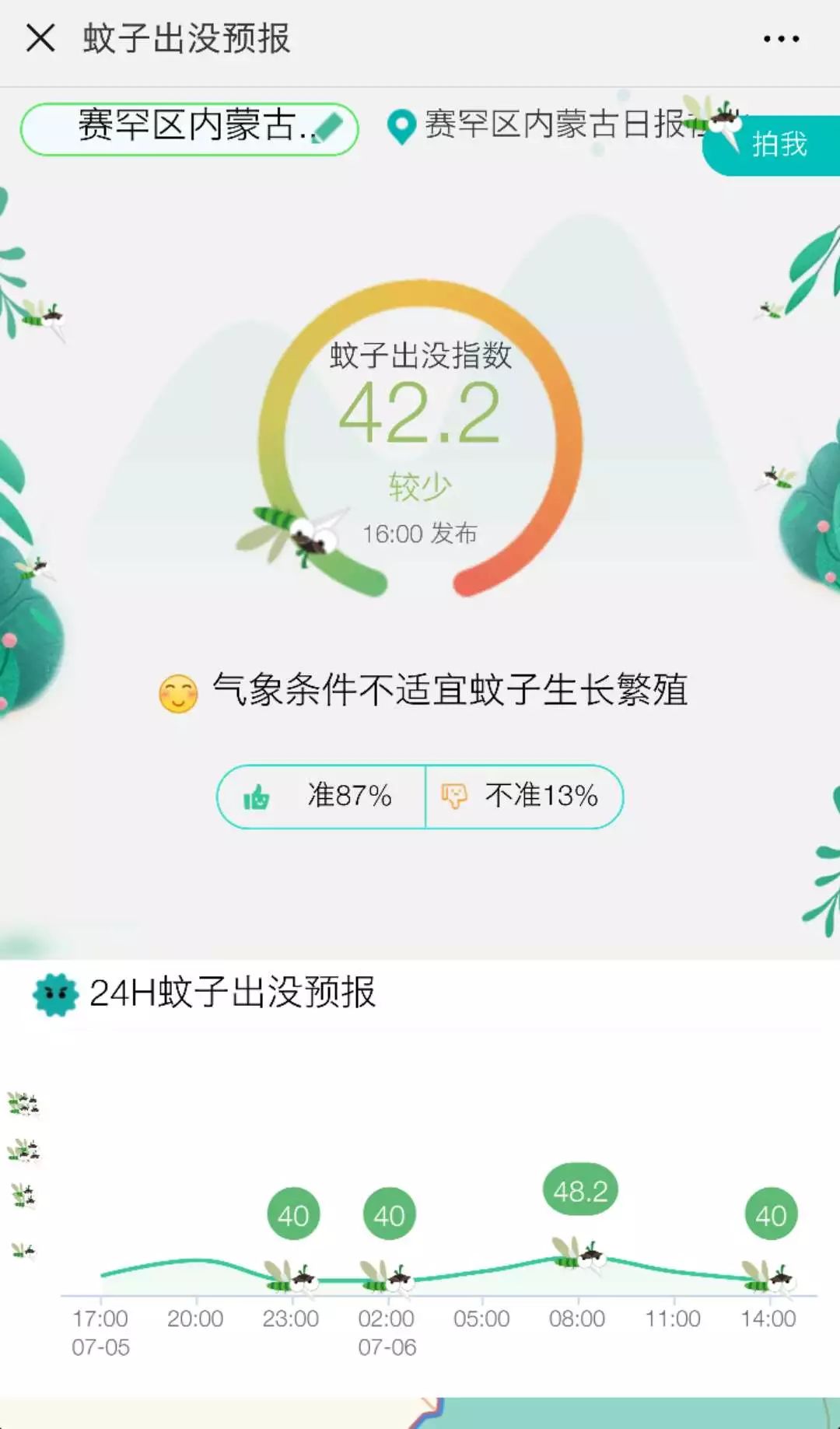 内蒙古蚊子什么季节出现,全国首个蚊子出没预报