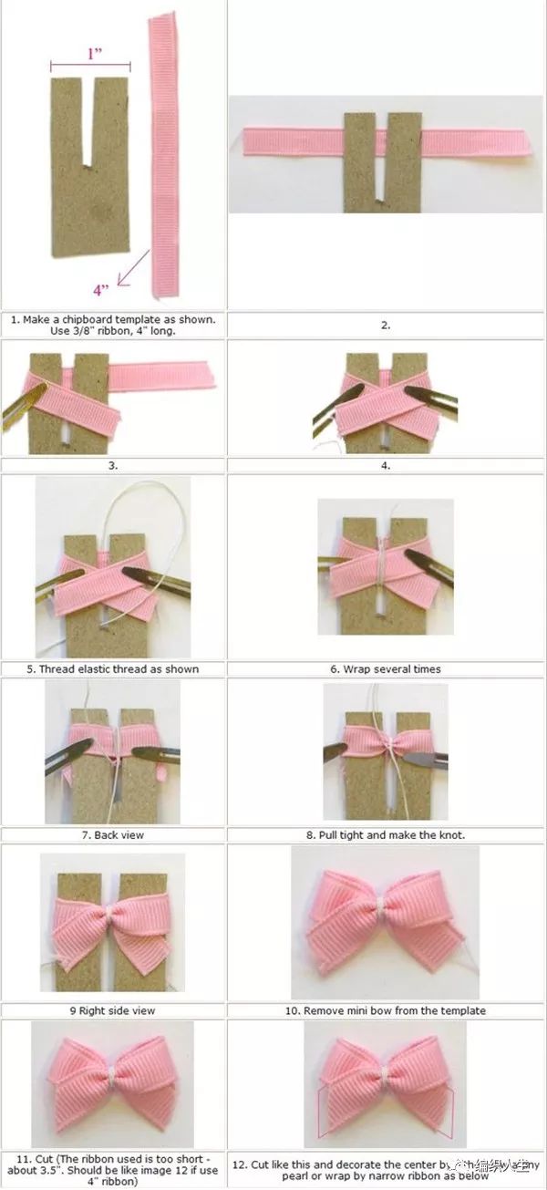 怎么做很小又可爱漂亮的蝴蝶结,高级感蝴蝶结制作