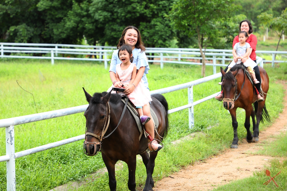 暑假带孩子逛公园,带孩子玩跳楼