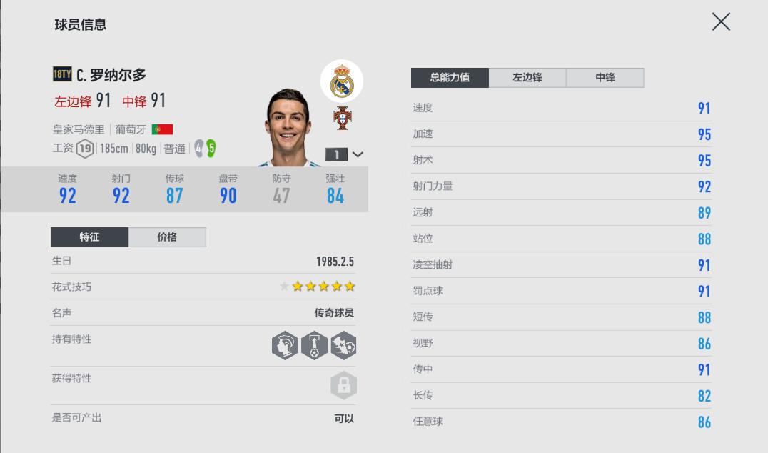 Fifaol4年度蓝卡测评C罗卡皇登基