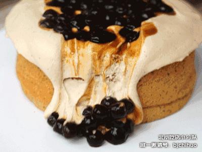 网红奶茶爆浆蛋糕,网红珍珠奶茶蛋糕