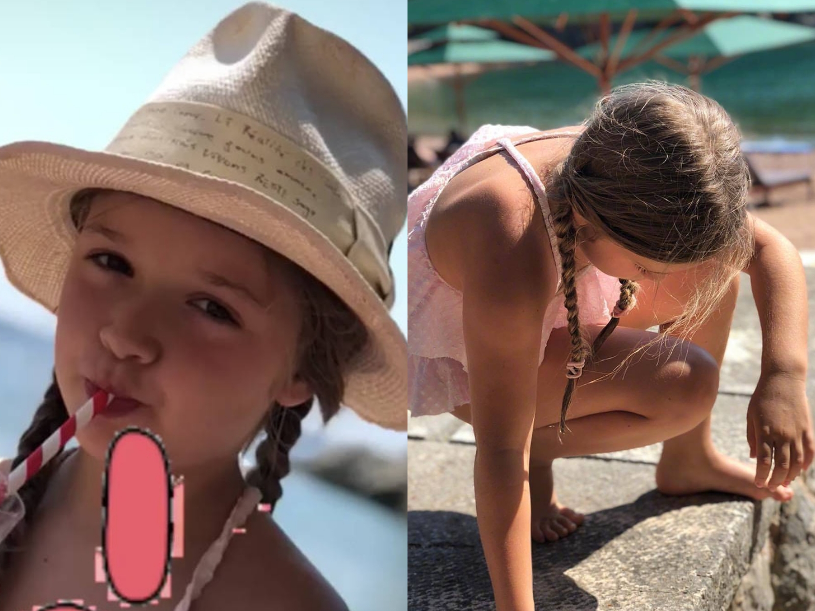 泳装小七胖了？女儿奴贝克汉姆第一个不答应，她被我们用爱包围了