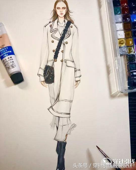 日常服装手绘效果图,时装效果图手绘线稿