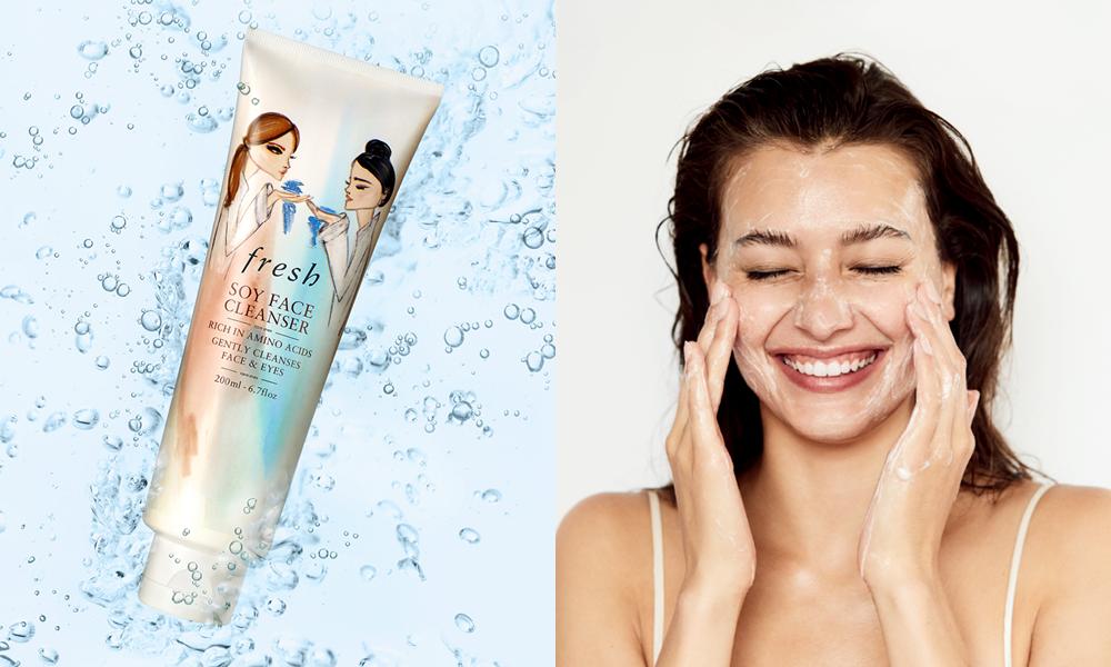 重磅新品洁面乳套装,fresh大豆洁面400ml
