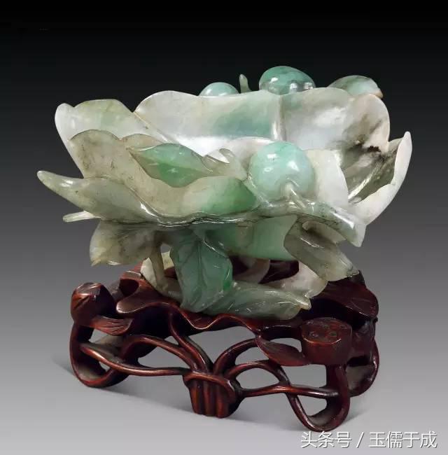 乾隆皇帝旧藏汉代玉器,清代乾隆御制翡翠盖碗