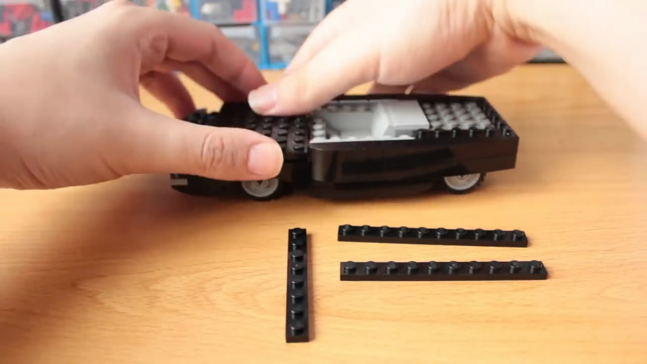 自制乐高敞篷跑车教程,supercar跑车乐高视频教学