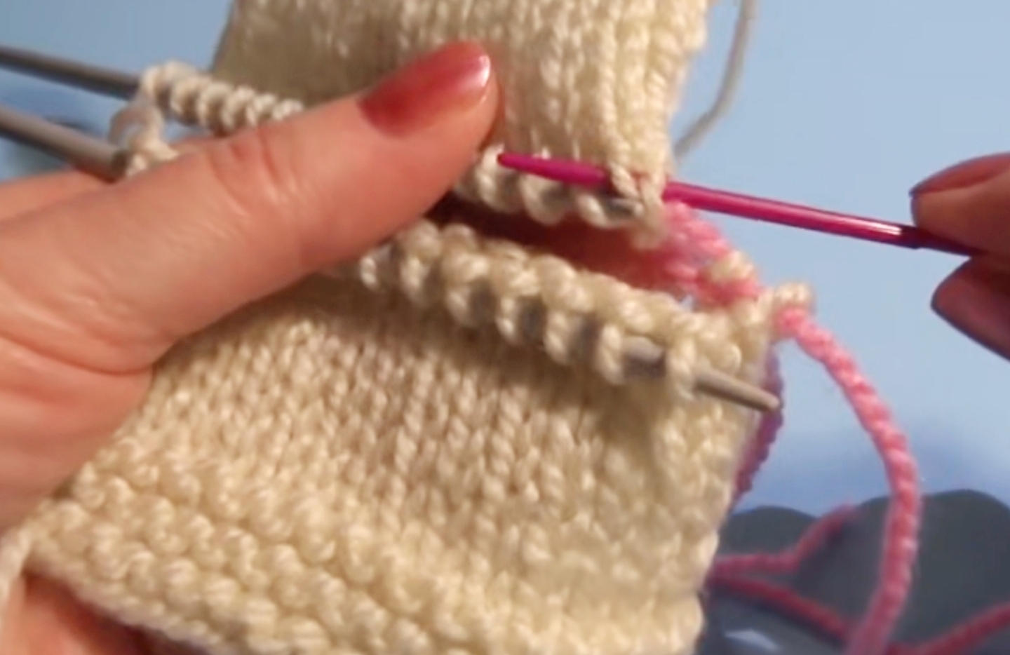 明月棒针艺术无缝缝合收针视频,棒针编织缝合方法视频