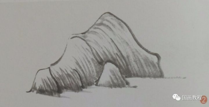 山石画技法,大师黎雄才教你如何画山石