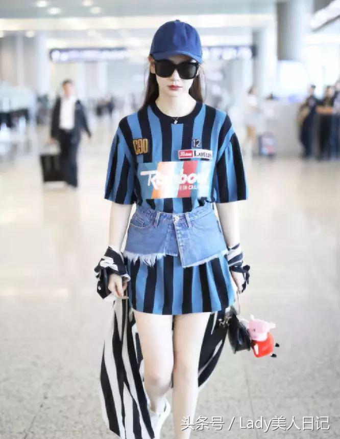 虽然世界杯变成了欧洲杯，但是戚薇的这套德国球衣还是很有看头的