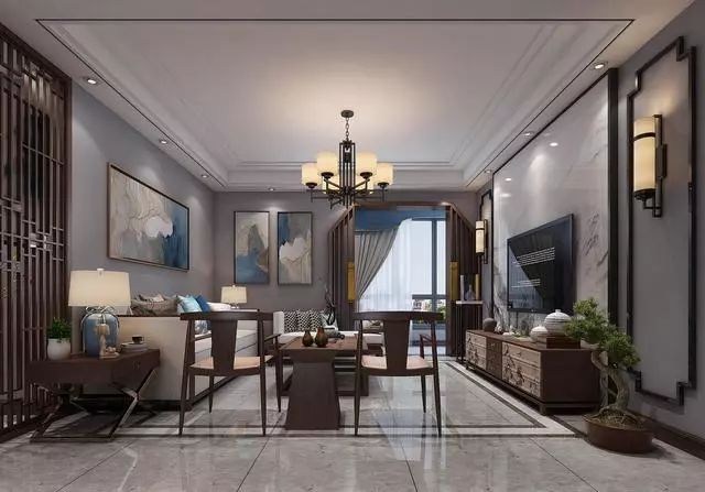 60平米小户型装修新中式风格的,88平米新风格装修