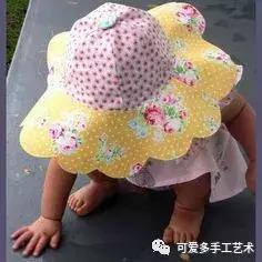 旧衣服妙招变帽子,碎布遮阳帽子的制作方法