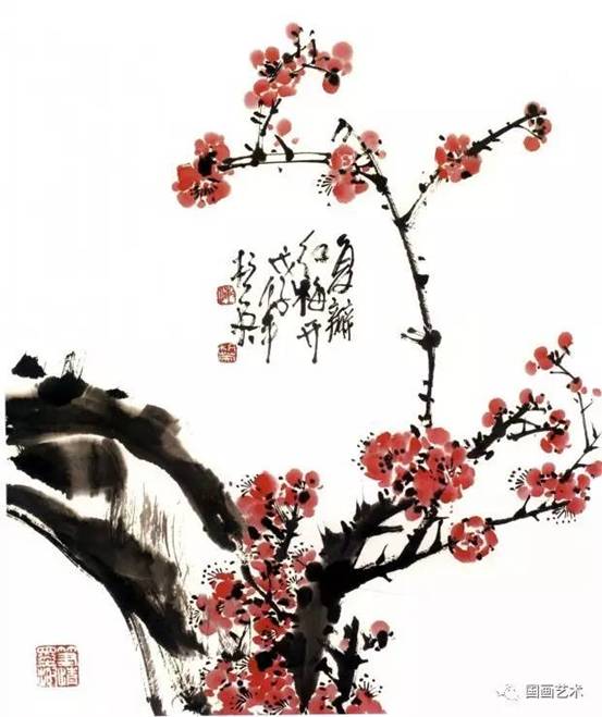 转画教学,中国画零基础入门画梅花