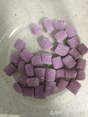 手工Q弹紫薯芋圆做法,百分百一次成功,不粘不散,做法太简单了