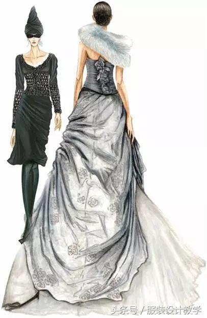 服装画画基础入门教学,怎样学服装画手绘图