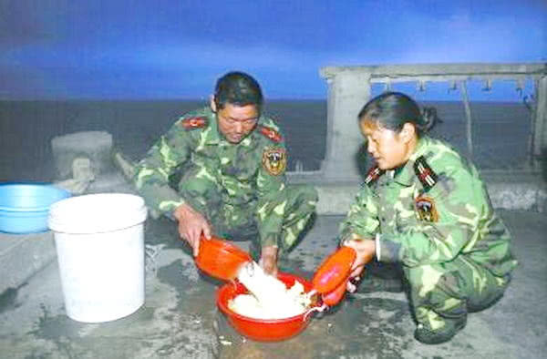 月工资仅三百，夫妻守卫黄海荒岛32年，每天升*旗国**风雨无阻
