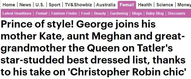 乔治小王子穿的衣服,英国乔治小王子服装搭配