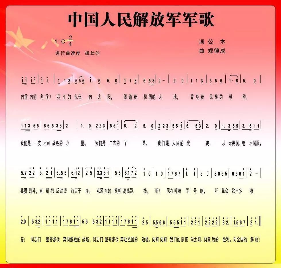 八路军军歌中国人民解放军军歌,解放军军歌和八路军军歌是一个吗
