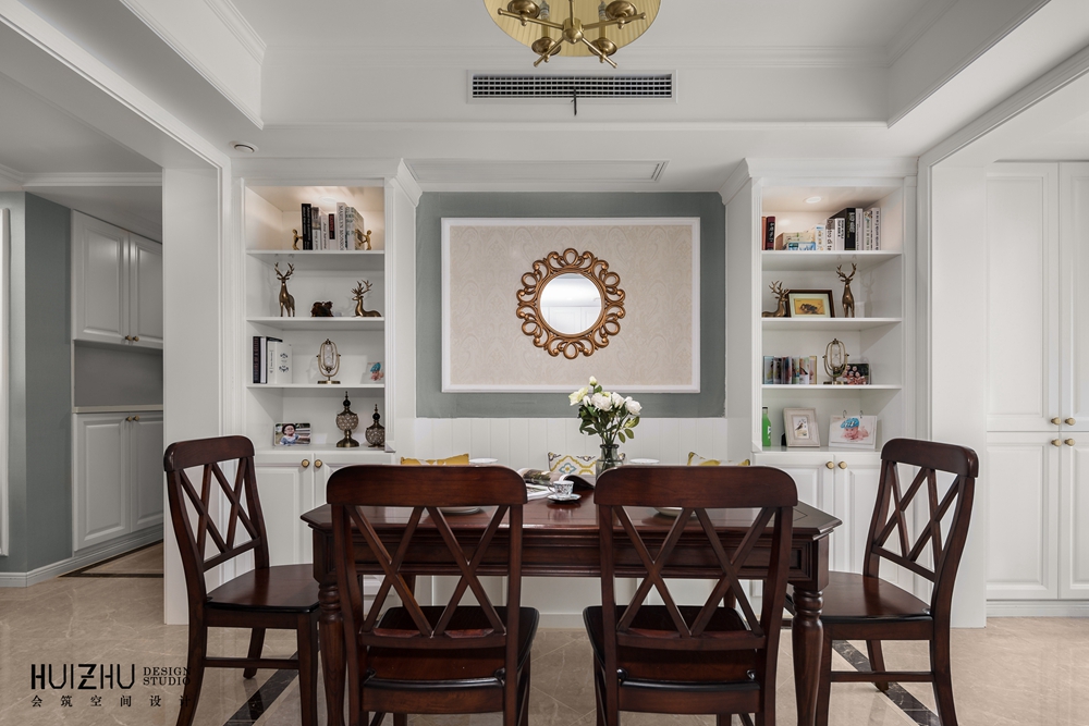 尼罗河蓝美式装修效果图,尼罗河蓝美式风格