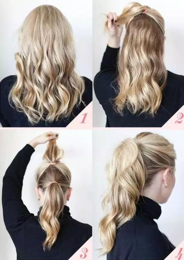 头发这样扎起来真好看,减龄发量少怎么扎头发