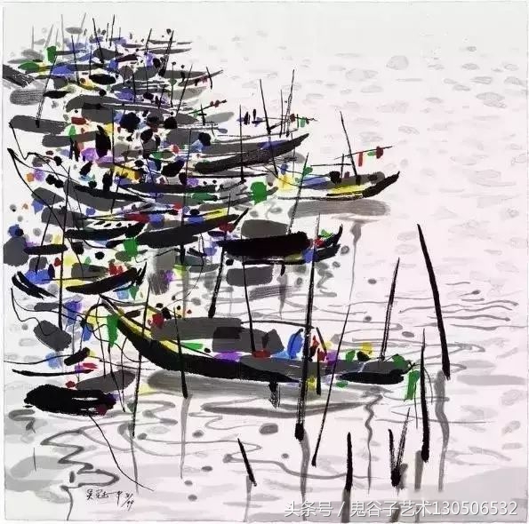 吴冠中笔下的船在哪里,吴冠中笔下的船图片