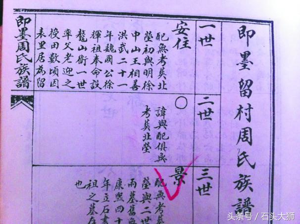 即墨留村周姓起源,山东即墨大留村周姓辈分