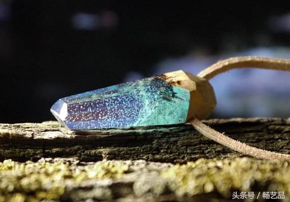 布艺纯手工制作工艺吊坠项链,手工项链吊坠diy