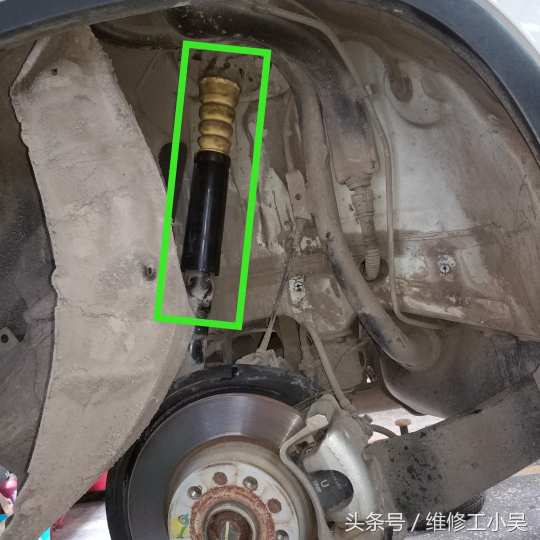 大众途观减震缓冲垫片安装,大众途观后避震缓冲块