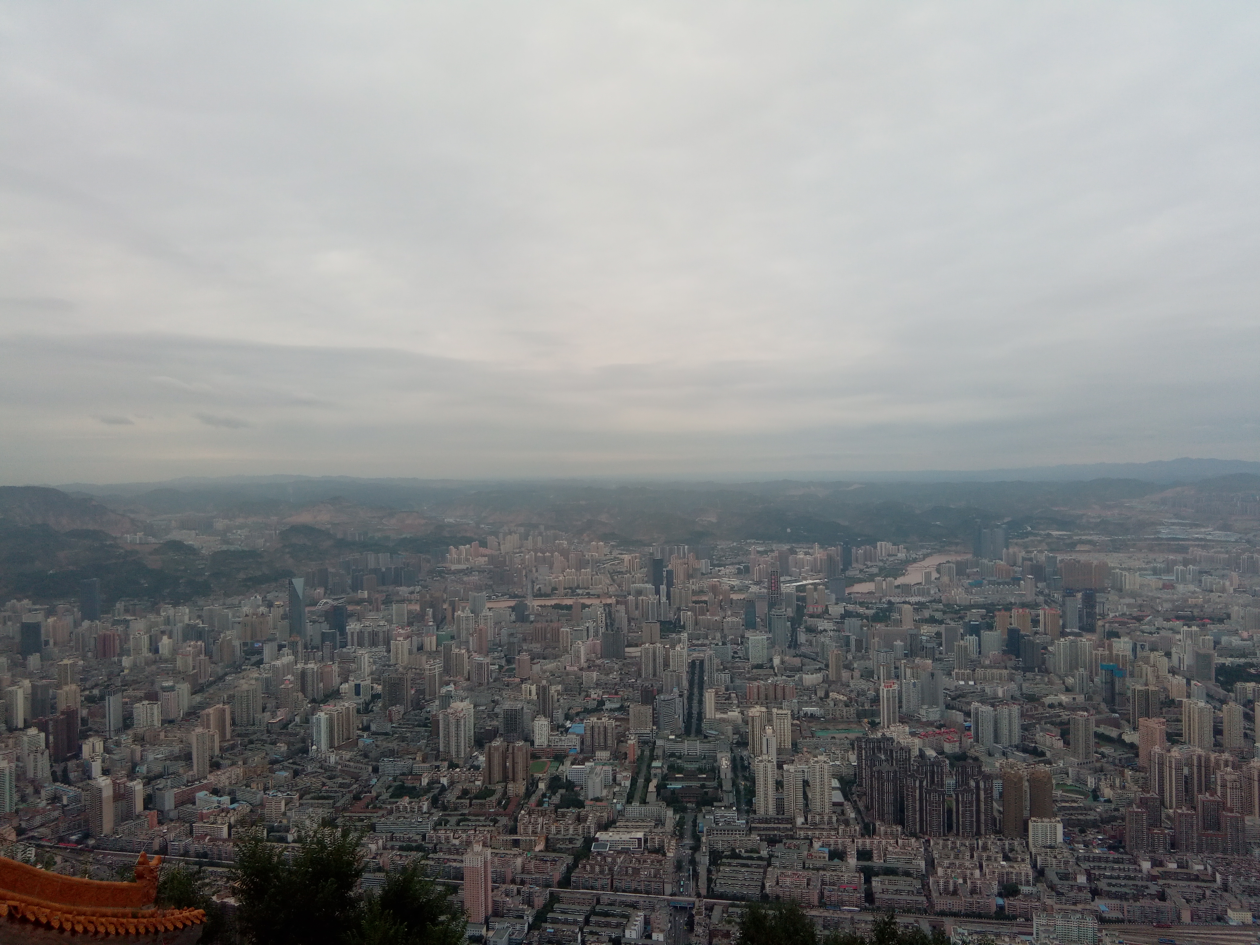 兰州兰山公园夜景,兰州兰山公园