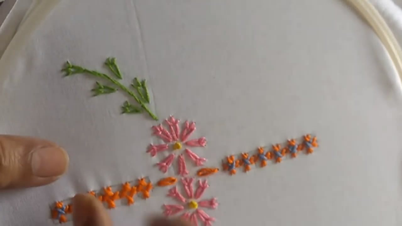 diy刺绣教程字母,diy刺绣怎么绣花和叶子