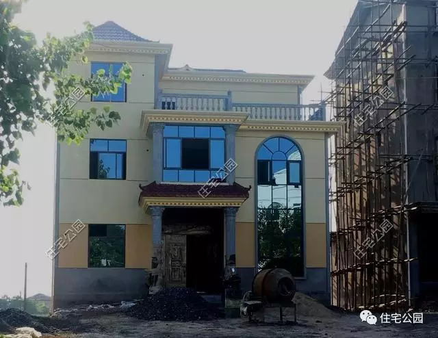 最新农村自建房效果图带地下室,农村一层自建房带地下室效果图