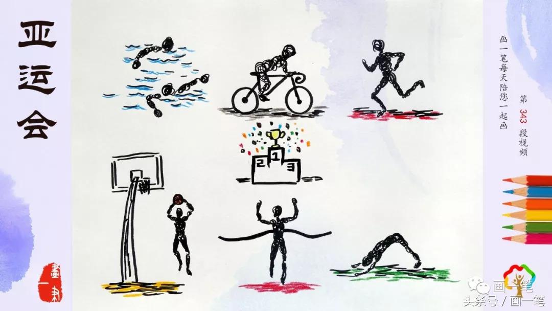 铅笔画体育运动,有关体育运动的画画教程