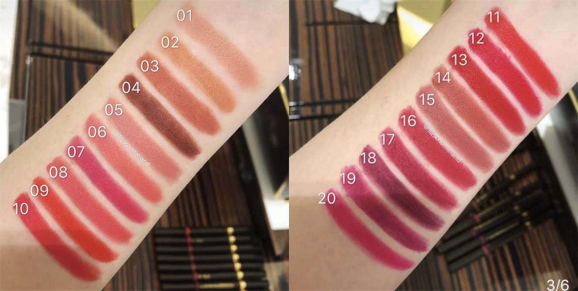 2019秋冬大牌口红排行榜前十名,今年比较流行的大牌口红