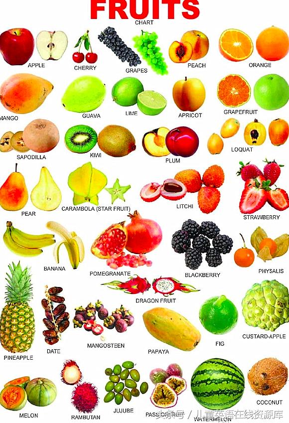 史上十大水果,史上最全水果表
