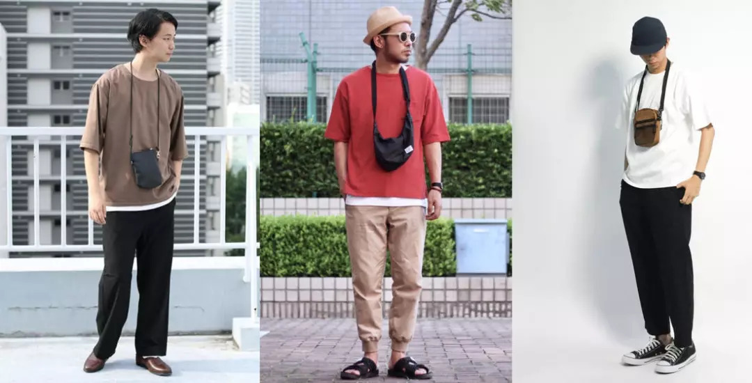 日本型男最爱的单品就是它!背上随身小包展现街头潮流