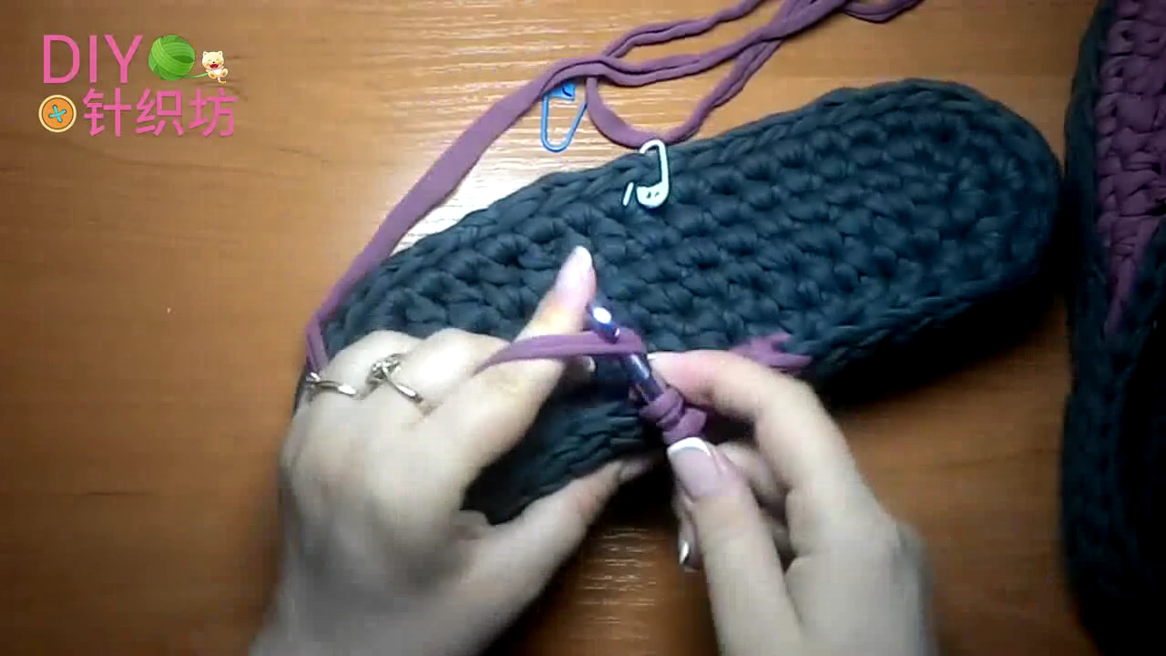 「家居针织」拖鞋不够用，教你制作针织拖鞋