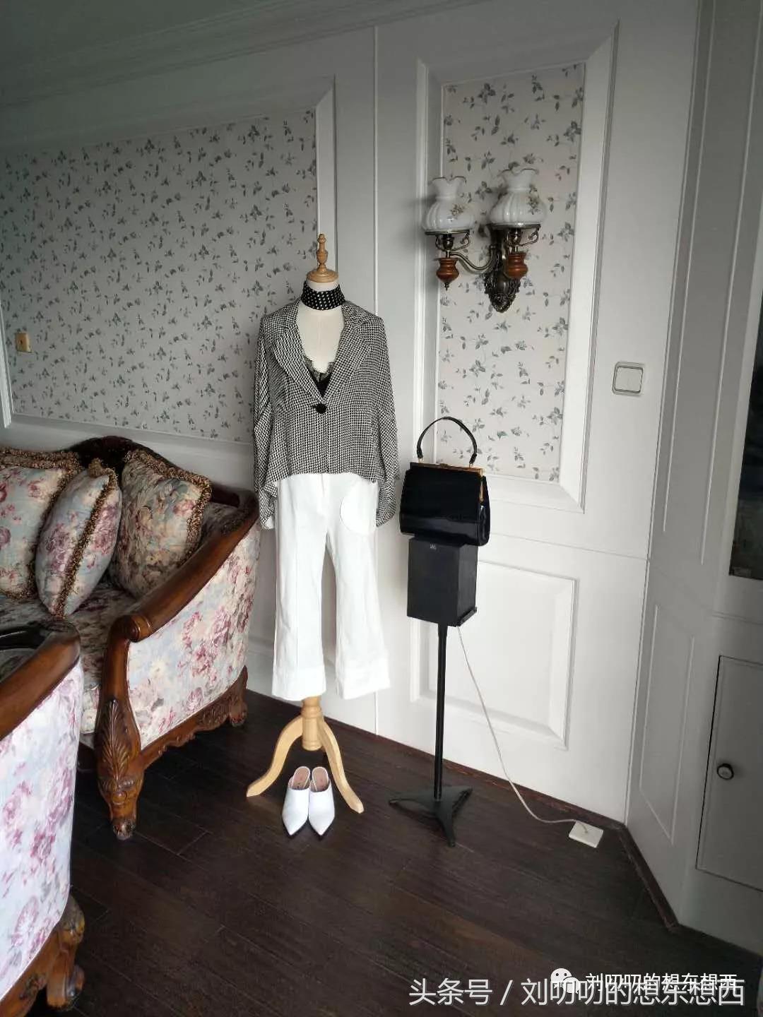 千鸟格套装现实穿搭,时尚千鸟格两件套