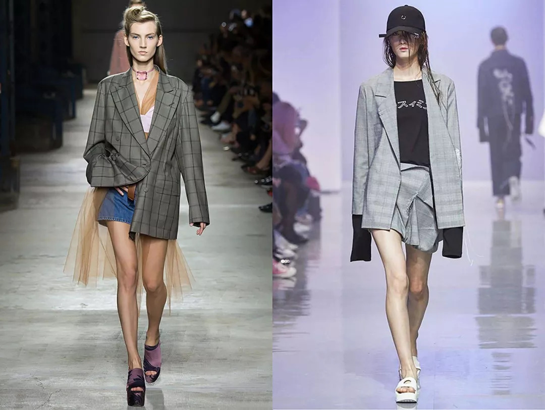 马思纯穿红格装潮味十足气质清新,秦岚当打之年穿搭