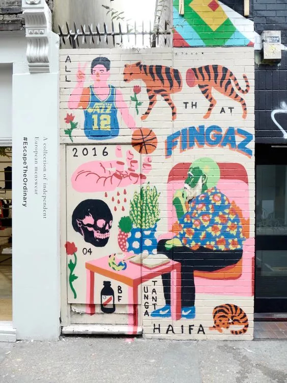 家周围的墙绘,家里的一处角落墙绘