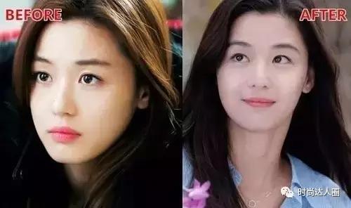 水雾眉型怎样画,大长脸怎么画出全智贤的粉嫩妆容