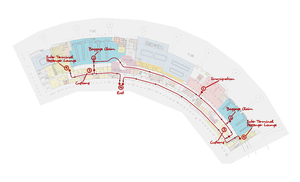 空港观察郑州,航站楼设计标识