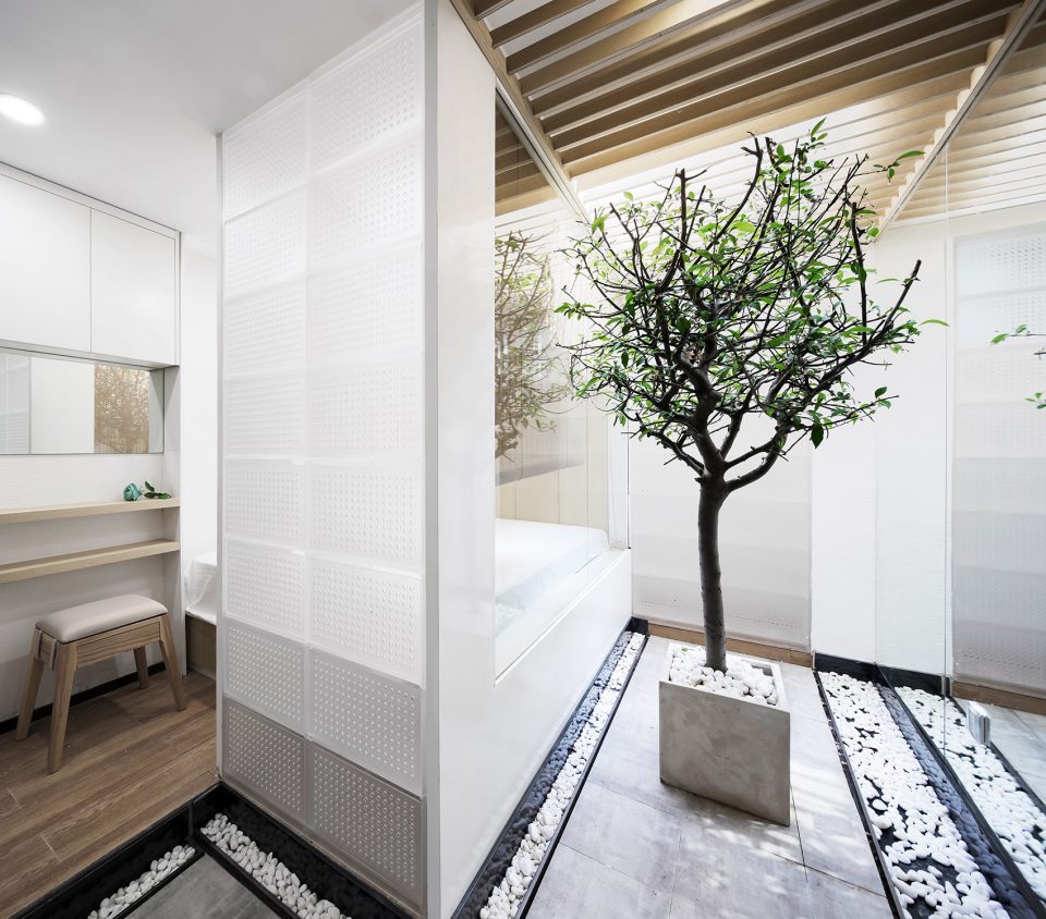 猫屋和主人屋一个房间,一只猫咪6平米玻璃猫屋设计