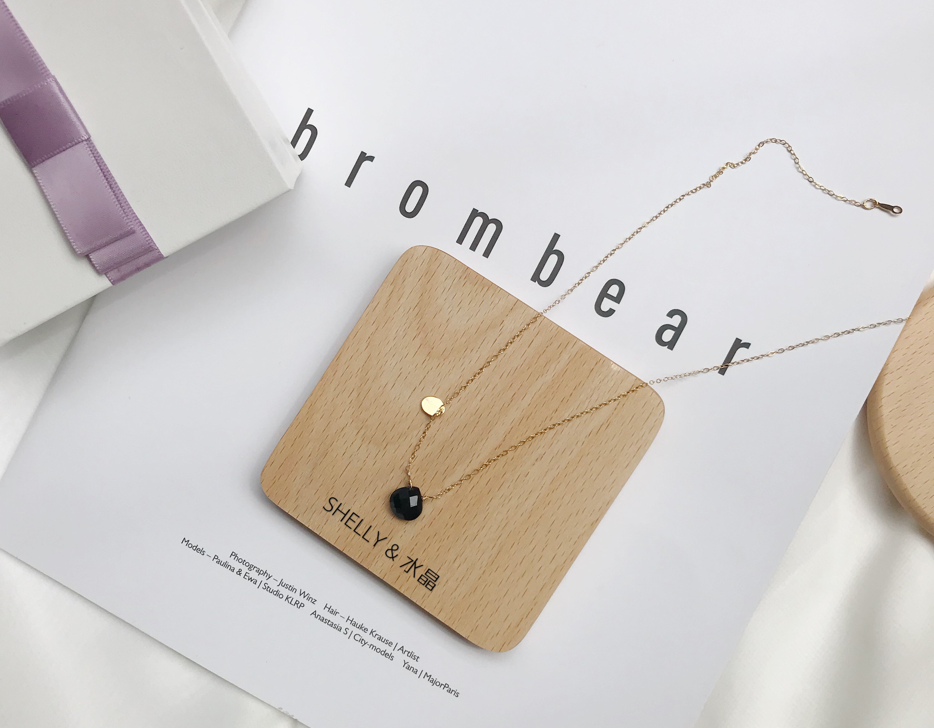 水晶项链轻奢小众高级感,不掉色又简约又好看的项链