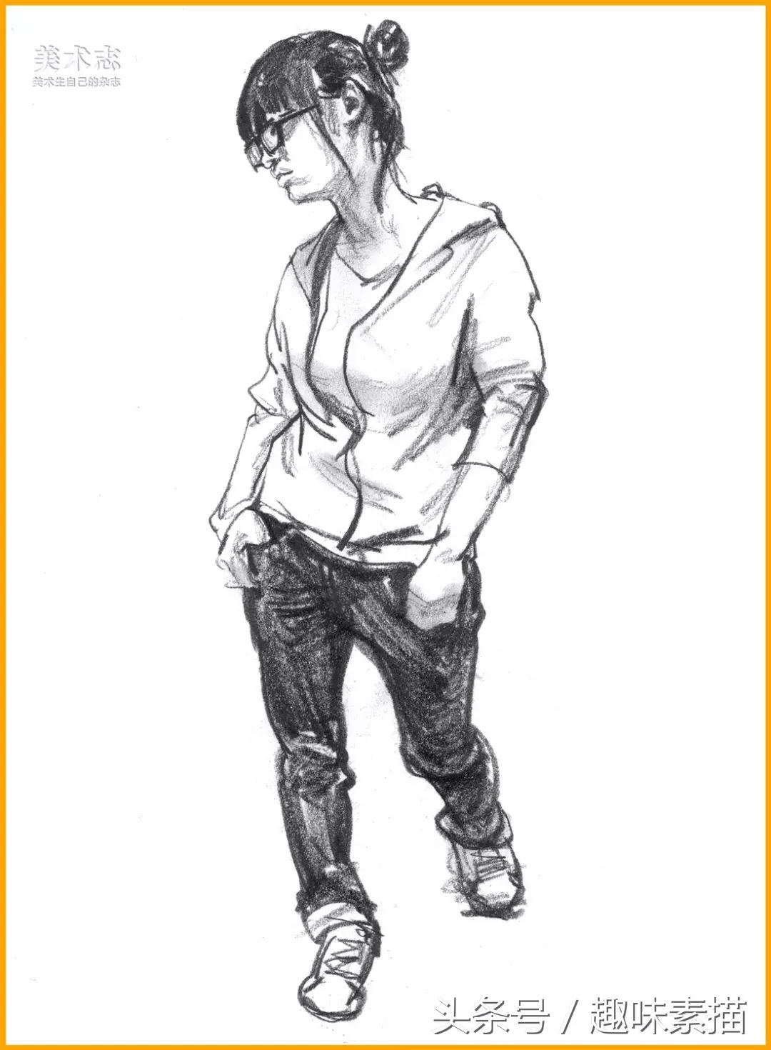 眼手脑同时运用实现高效学习,怎么把头发画的有层次速写